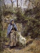 Camille Pissarro Woman sheep china oil painting artist